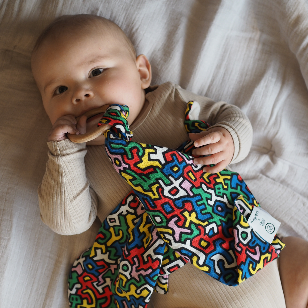 natural wooden baby teether